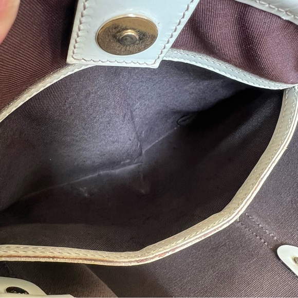 GUCCI “Joy” GG Monogram Tote With White Leather Trim - Picture 13 of 17